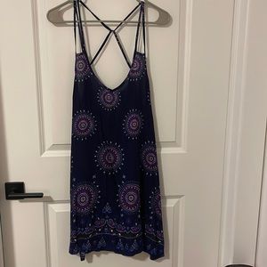 Blue Mandala Boho Dress